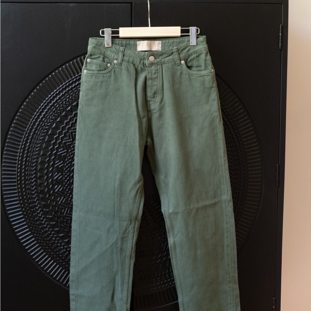 Jack and Jones Women's Green Boyfriend Jeans
